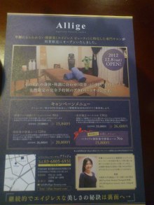 用賀ﾘﾝﾊﾟ経絡＆美容矯正”Allige”オーナーズBlog☆Alligentな日々☆